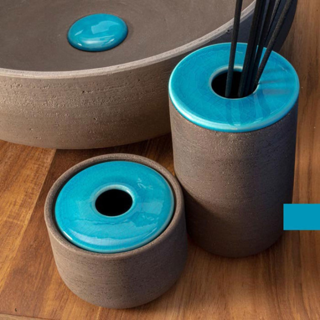 Soft touch resin toilet brush holder available in matt white or grey