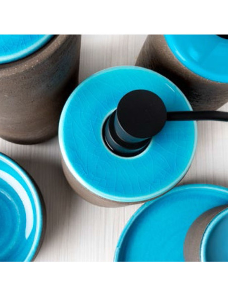 Soft touch resin toilet brush holder available in matt white or grey