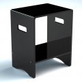 Stool with a shelf | Plexiglass | 10 colors available | Comodo Collection