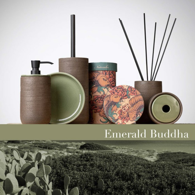 Soft touch resin toilet brush holder available in matt white or grey