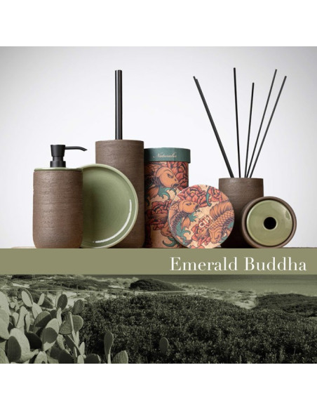 Soft touch resin toilet brush holder available in matt white or grey