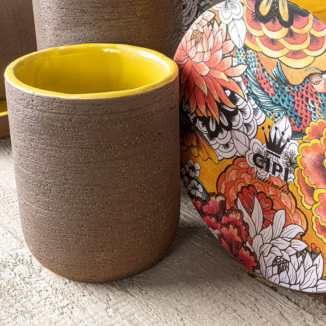 Soft touch resin toilet brush holder available in matt white or grey