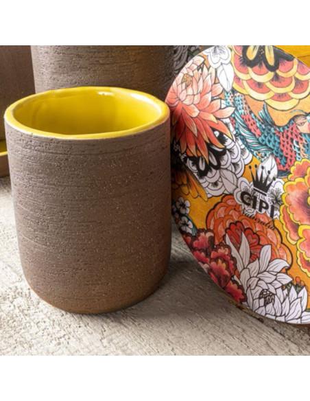 Soft touch resin toilet brush holder available in matt white or grey