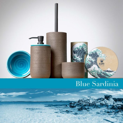 Soft touch resin toilet brush holder available in matt white or grey