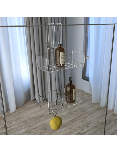 Shelf hanger for shower box | Plexiglass | 7 colors available