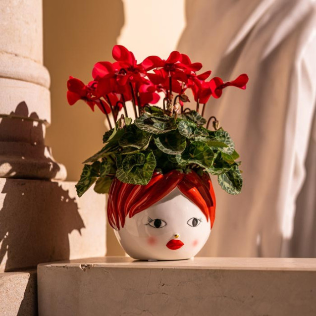 Vaso in ceramica testa piccola