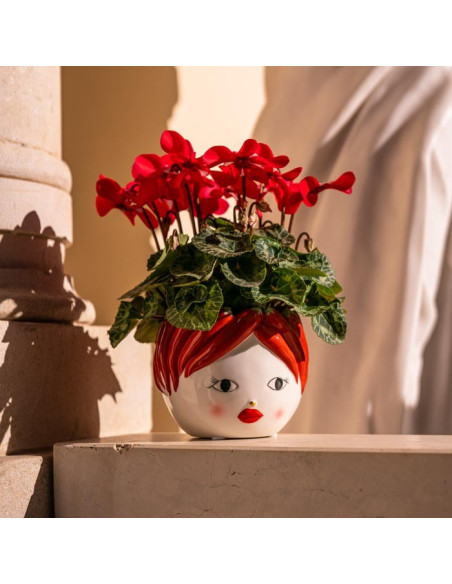 Vaso in ceramica testa piccola