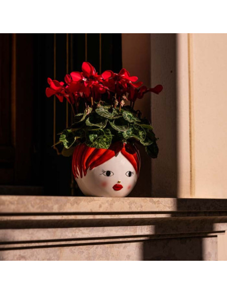 Vaso in ceramica testa piccola