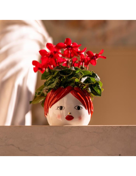 Vaso in ceramica testa piccola