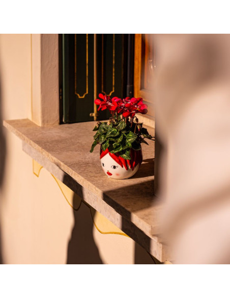 Vaso in ceramica testa piccola