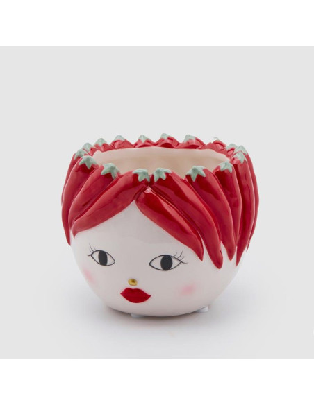 Vaso in ceramica testa piccola