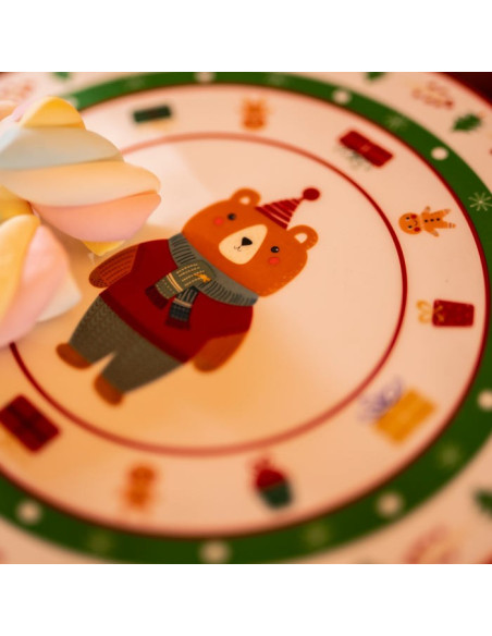 Alzata bosco in ceramica