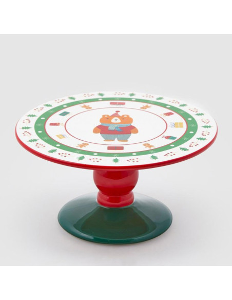 Alzata bosco in ceramica