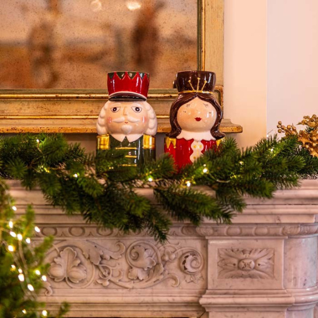 Vaso soldatino Lui mustache in ceramica