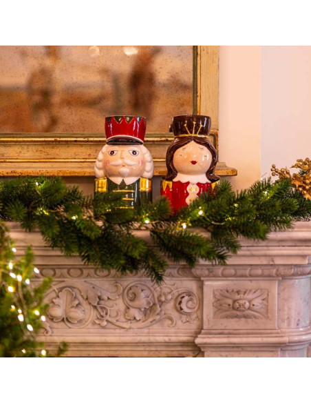 Vaso soldatino Lui mustache in ceramica