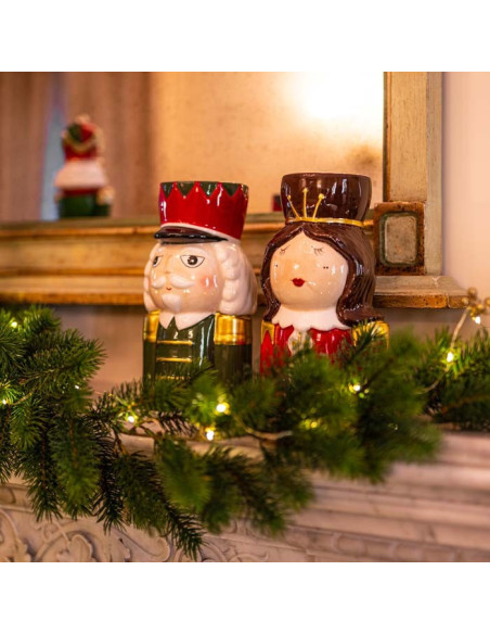 Vaso soldatino Lui mustache in ceramica