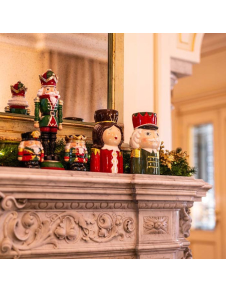 Vaso soldatino Lui mustache in ceramica