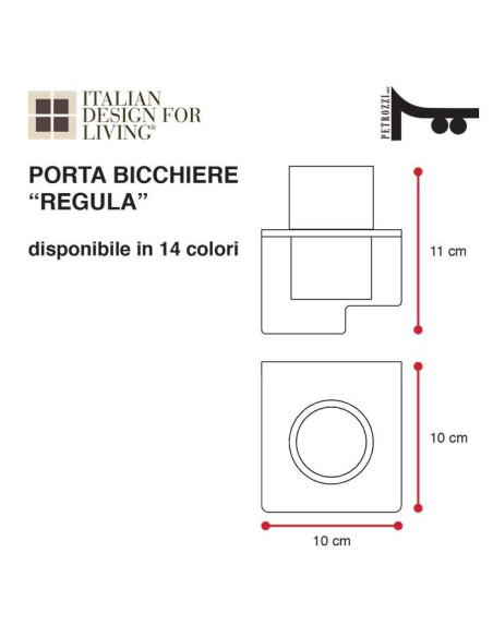 Shelf hanger for shower box | Plexiglass | 7 colors available