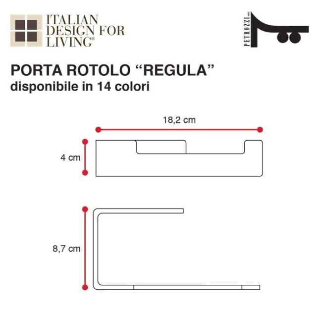 Shelf hanger for shower box | Plexiglass | 7 colors available
