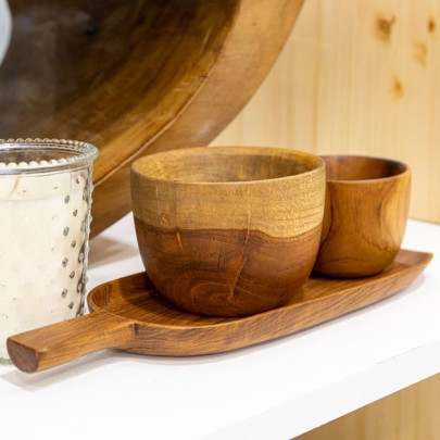 Soap dispenser ALMA wood in natural | teak | Cipì | IDFL