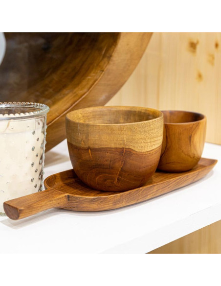 Soap dispenser ALMA wood in natural | teak | Cipì | IDFL