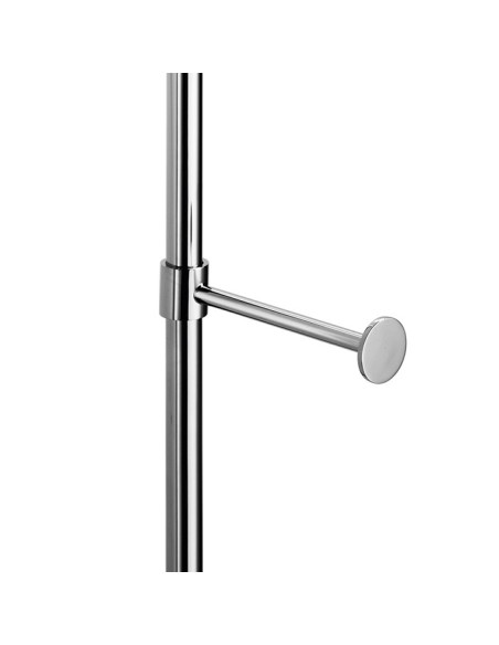 Porta rotolo per barra | Ottone cromato | Serie Baketo