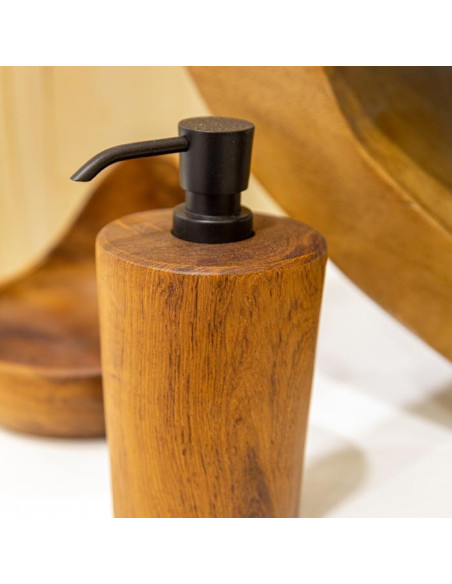 Soap dispenser ALMA wood in natural | teak | Cipì | IDFL