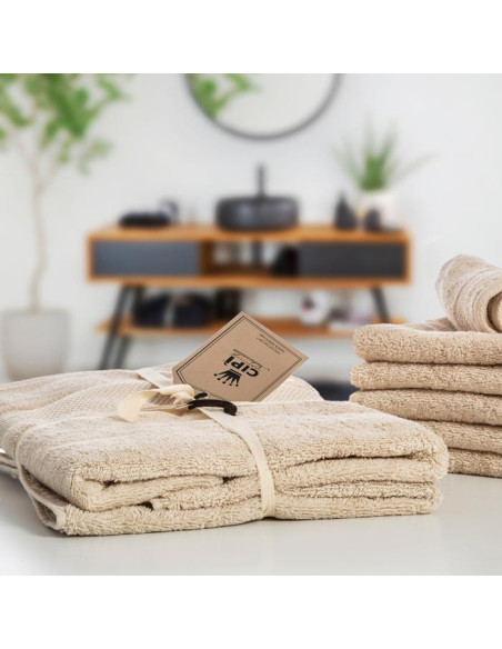 Elegant woman's bathrobe with cotton capped sponge hood of pure cotton Made in Italy