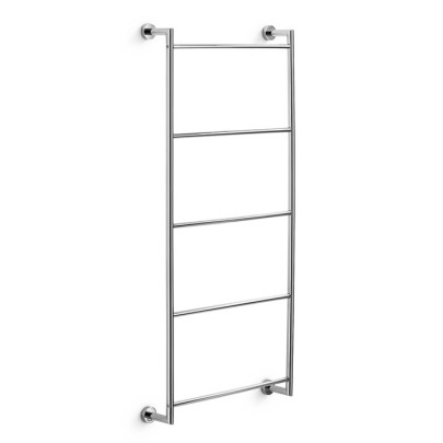 Scaletta porta salviette a parete | Ottone cromato | Serie Baketo