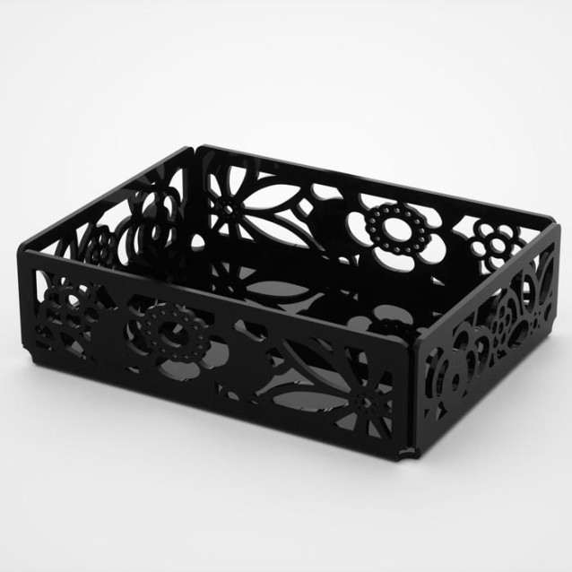 Vassoio contenitore in plexiglass | 9 colori disponibili