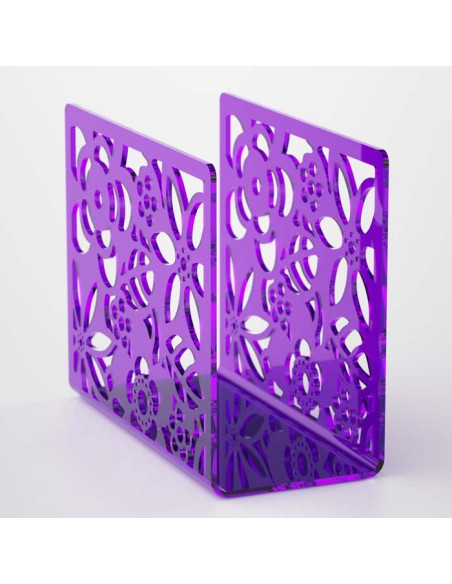 Portariviste in plexiglass in fantasia | 9 colori disponibili