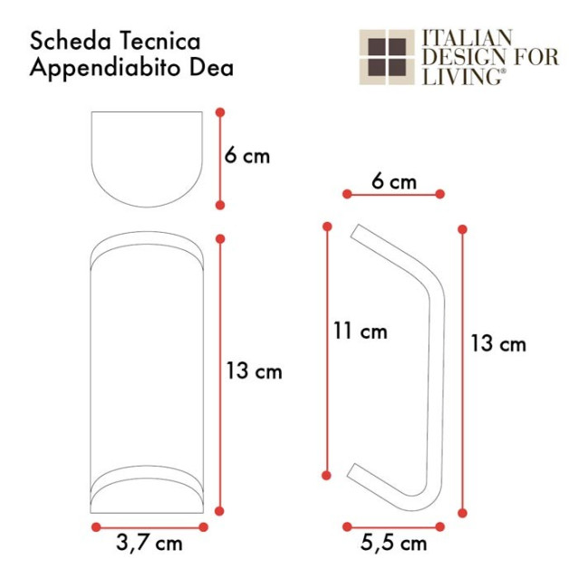 Appendiabito | Plexiglass | Dea | Petrozzi