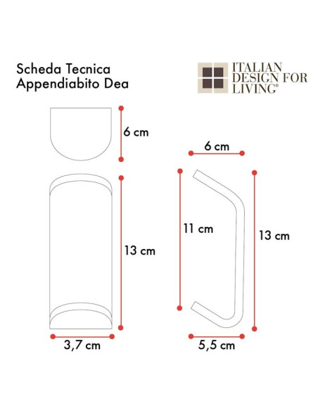 Appendiabito | Plexiglass | Dea | Petrozzi