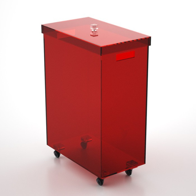 Portabiancheria rettangolare in Plexiglass | serie Laundry | Petrozzi