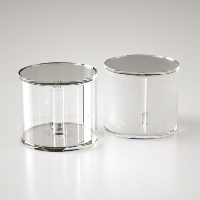 Portarotolo da appoggio tondo | Plexiglass colorato | Petrozzi