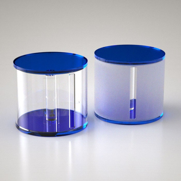 Portarotolo da appoggio tondo | Plexiglass colorato | Petrozzi