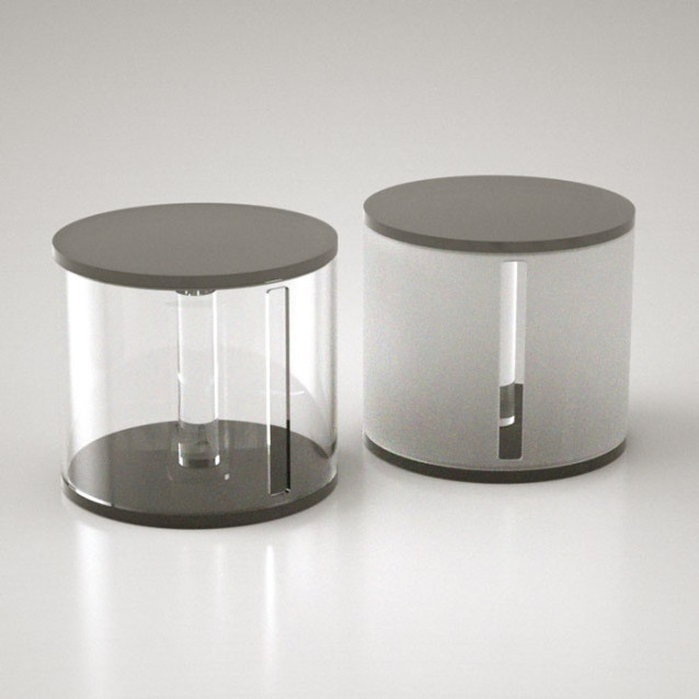 Portarotolo da appoggio tondo | Plexiglass colorato | Petrozzi