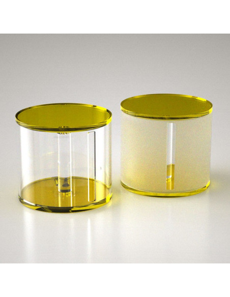 Portarotolo da appoggio tondo | Plexiglass colorato | Petrozzi