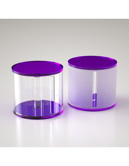 Portarotolo da appoggio tondo | Plexiglass colorato | Petrozzi