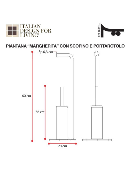 Piantana Freccia | Plexiglass colorato | Petrozzi