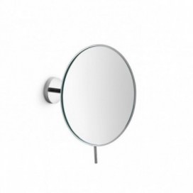 Specchio ingranditore MEVEDO grande a parete fisso ottone cromato | LineaBeta