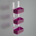 Triple shelf for shower box | Plexiglass | 7 colors available