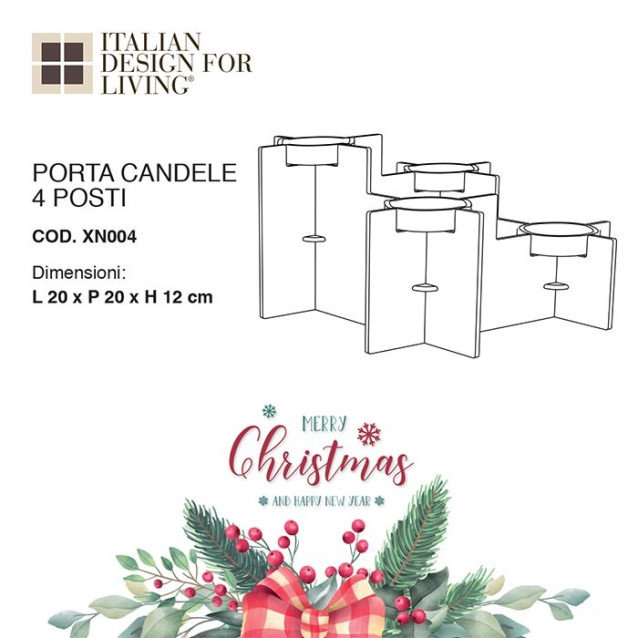 Portacandela Lamp| 14 colori disponibili | X Mas collection