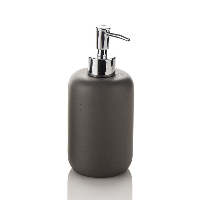 Ceramic toilet-brush holder with a grey rubber effect lining