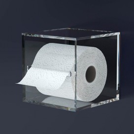 Towel holder | Plexiglass | Transparent | Cosmea Collection