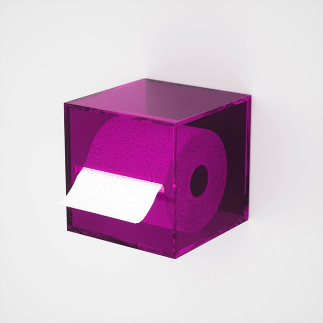 Portarotolo | Plexiglass | Colorato| Incollo | Cubo | Petrozzi