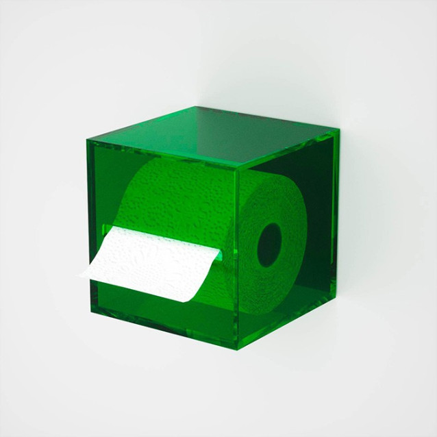 Portarotolo | Plexiglass | Colorato| Incollo | Cubo | Petrozzi