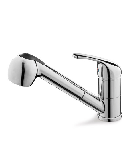 Miscelatore per lavello doppio getto canna estraibile | Vema