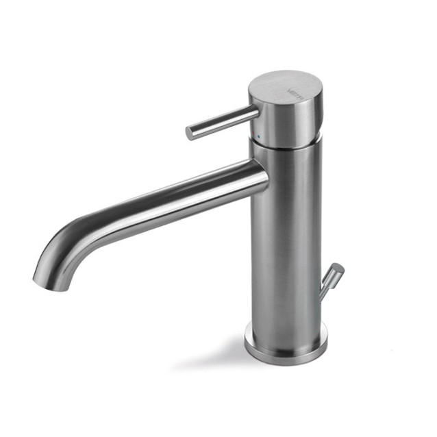 Miscelatore lavabo Tiber Steel con scarico | Vema