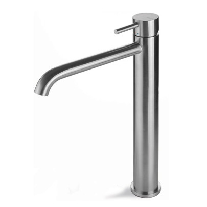 Miscelatore lavabo Tiber Steel alto senza scarico | Vema